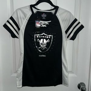 NWT NFL Majestic Raiders Women Jersey Shirt